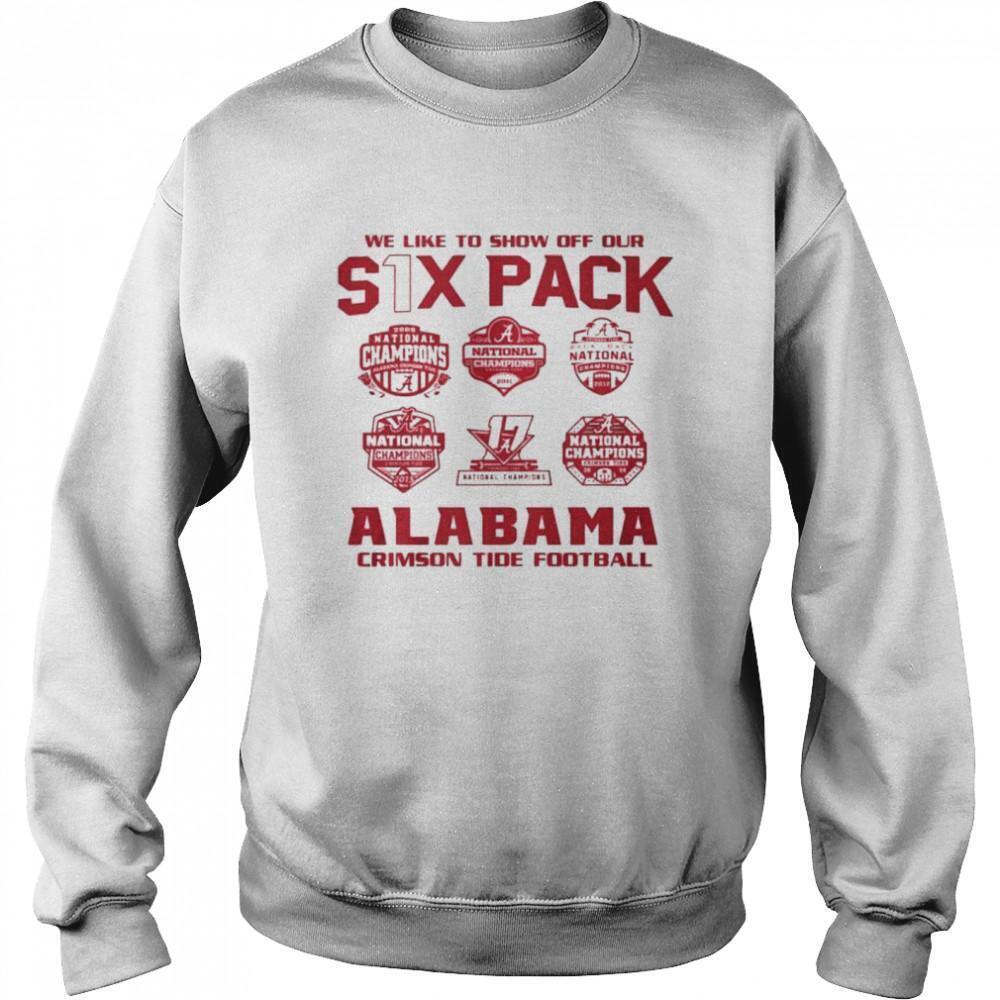 Alabama Crimson Tide Six Pack Football 2021 Sweatshirt